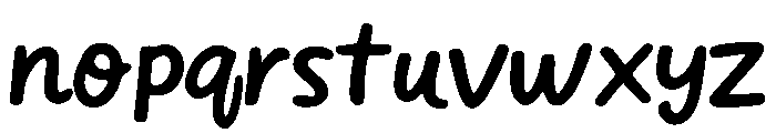 Everyday Hand Font LOWERCASE