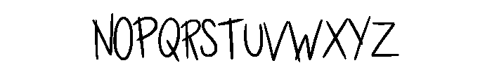 Everyday Handwriting By Regular Font UPPERCASE