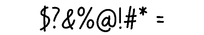 Everyday Notes Font OTHER CHARS