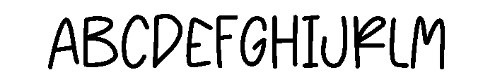 Everyday Notes Font UPPERCASE