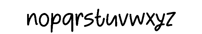 Everyday Notes Font LOWERCASE