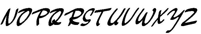 Everyday Script Font UPPERCASE