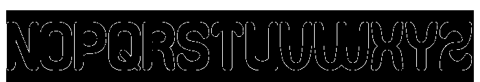 Everyone Around-Hollow-Inverse Font UPPERCASE