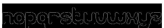 Everyone Around-Hollow-Inverse Font LOWERCASE