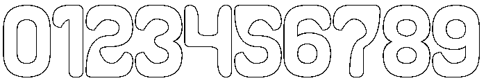 Everyone Around-Hollow Font OTHER CHARS