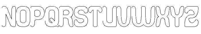 Everyone Around-Hollow Font UPPERCASE