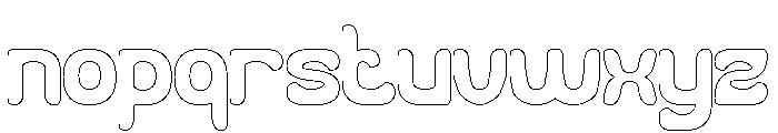 Everyone Around-Hollow Font LOWERCASE
