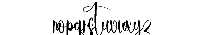 Everythink Font LOWERCASE