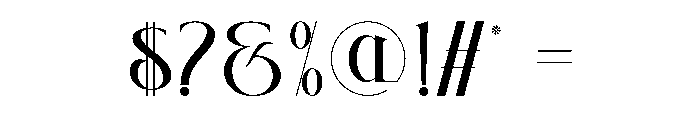 Eviliere Font OTHER CHARS