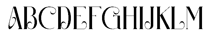 Eviliere Font UPPERCASE