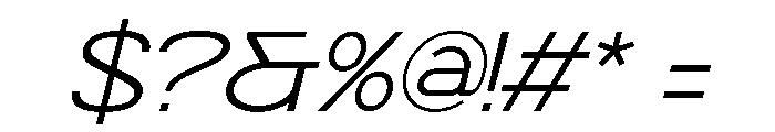 Evo Rinnox Italic Font OTHER CHARS
