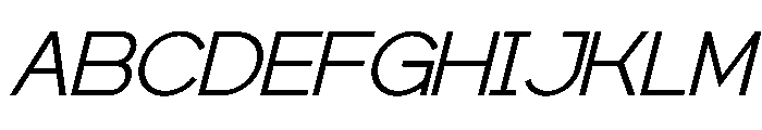 Evo Rinnox Italic Font UPPERCASE