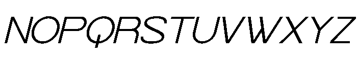 Evo Rinnox Italic Font UPPERCASE