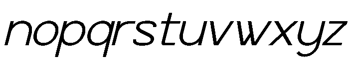 Evo Rinnox Italic Font LOWERCASE