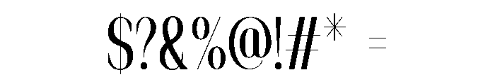 Evoire Regular Font OTHER CHARS
