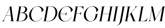 Evolaine Italic Font UPPERCASE