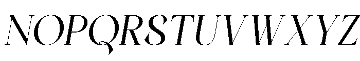 Evolaine Italic Font UPPERCASE