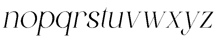 Evolaine Italic Font LOWERCASE