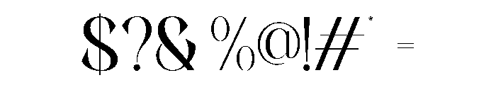 Evolaine Regular Font OTHER CHARS