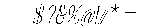 Evolve Early ExtLt Cond Ita Font OTHER CHARS