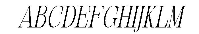 Evolve Early ExtLt Cond Ita Font UPPERCASE