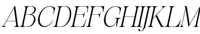 Evolve Early ExtLt Exp Ita Font UPPERCASE