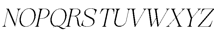 Evolve Early ExtLt Exp Ita Font UPPERCASE
