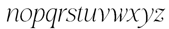 Evolve Early ExtLt Exp Ita Font LOWERCASE