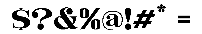Evorine Regular Font OTHER CHARS