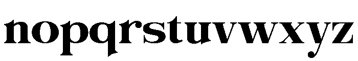 Evorine Regular Font LOWERCASE