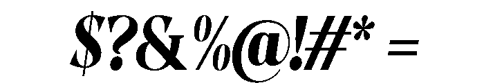 Evoritha Black Cond Obliq Font OTHER CHARS
