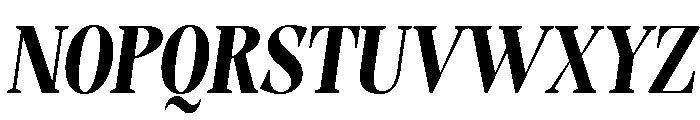 Evoritha Black Cond Obliq Font UPPERCASE