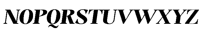 Evoritha Black Expanded Oblique Font UPPERCASE