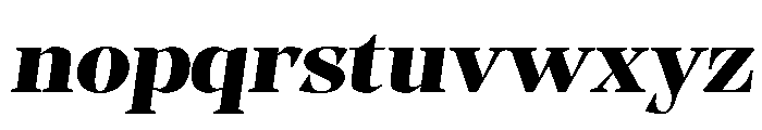 Evoritha Black Expanded Oblique Font LOWERCASE