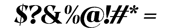 Evoritha Black Oblique Font OTHER CHARS