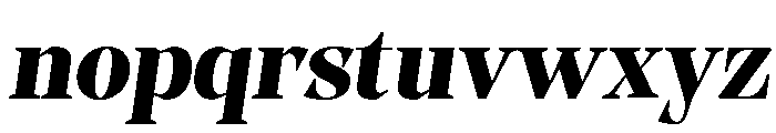 Evoritha Black Oblique Font LOWERCASE