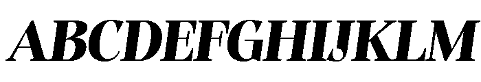 Evoritha Black SemExp Obliq Font UPPERCASE