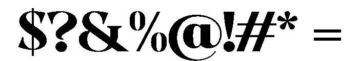 Evoritha Black Semi Expanded Font OTHER CHARS