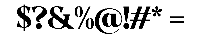Evoritha Black Font OTHER CHARS