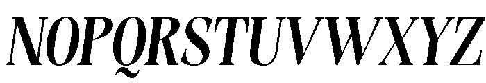 Evoritha Bold Condensed Oblique Font UPPERCASE