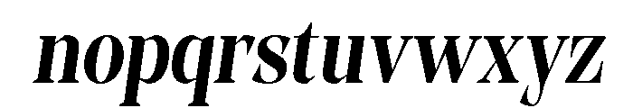 Evoritha Bold Condensed Oblique Font LOWERCASE