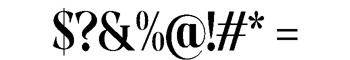 Evoritha Bold Condensed Font OTHER CHARS