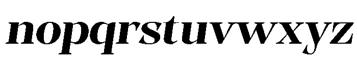Evoritha Bold Expanded Oblique Font LOWERCASE