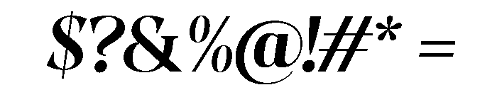Evoritha Bold Oblique Font OTHER CHARS