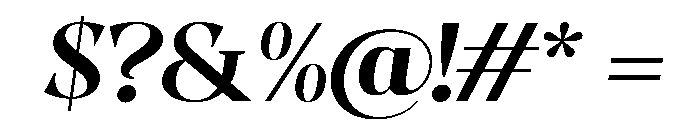 Evoritha Bold SemExp Obliq Font OTHER CHARS