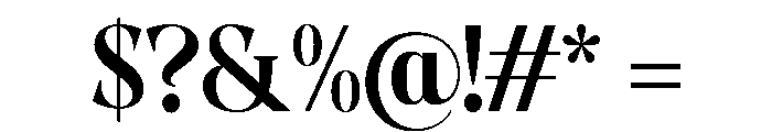 Evoritha Bold Semi Condensed Font OTHER CHARS
