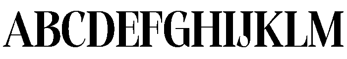 Evoritha Bold Semi Condensed Font UPPERCASE