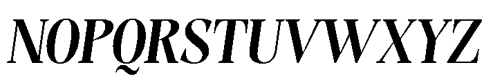 Evoritha Bold SemiCond Obliq Font UPPERCASE