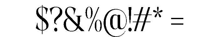 Evoritha Condensed Font OTHER CHARS