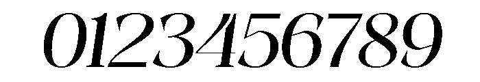 Evoritha Expanded Oblique Font OTHER CHARS